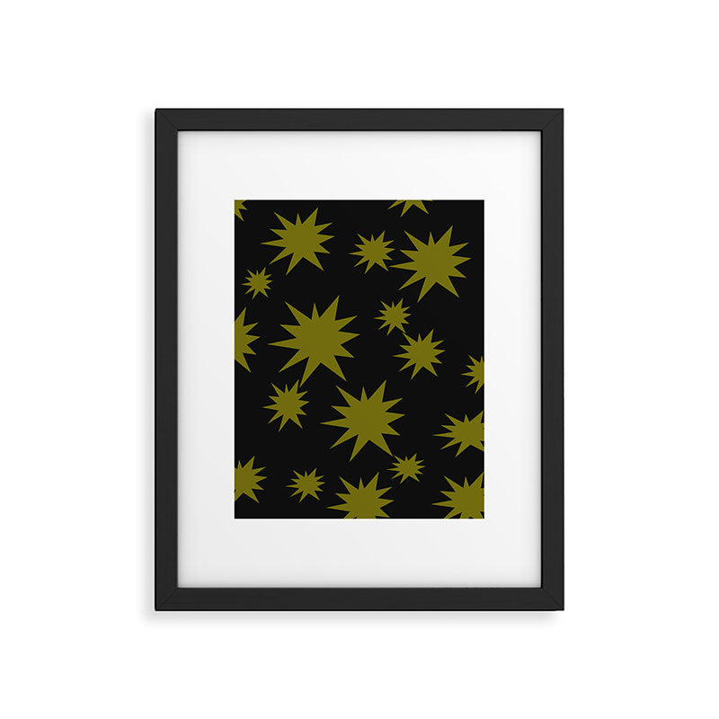 Dark Chartreuse Boom Framed Art Print Gallery Image 5