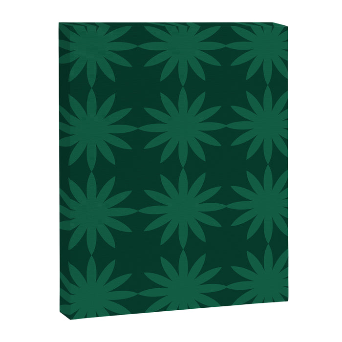 Emerald star flower Canvas Print Gallery Image 1