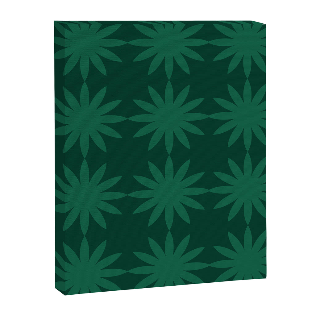 Emerald star flower Canvas Print Gallery Image 6