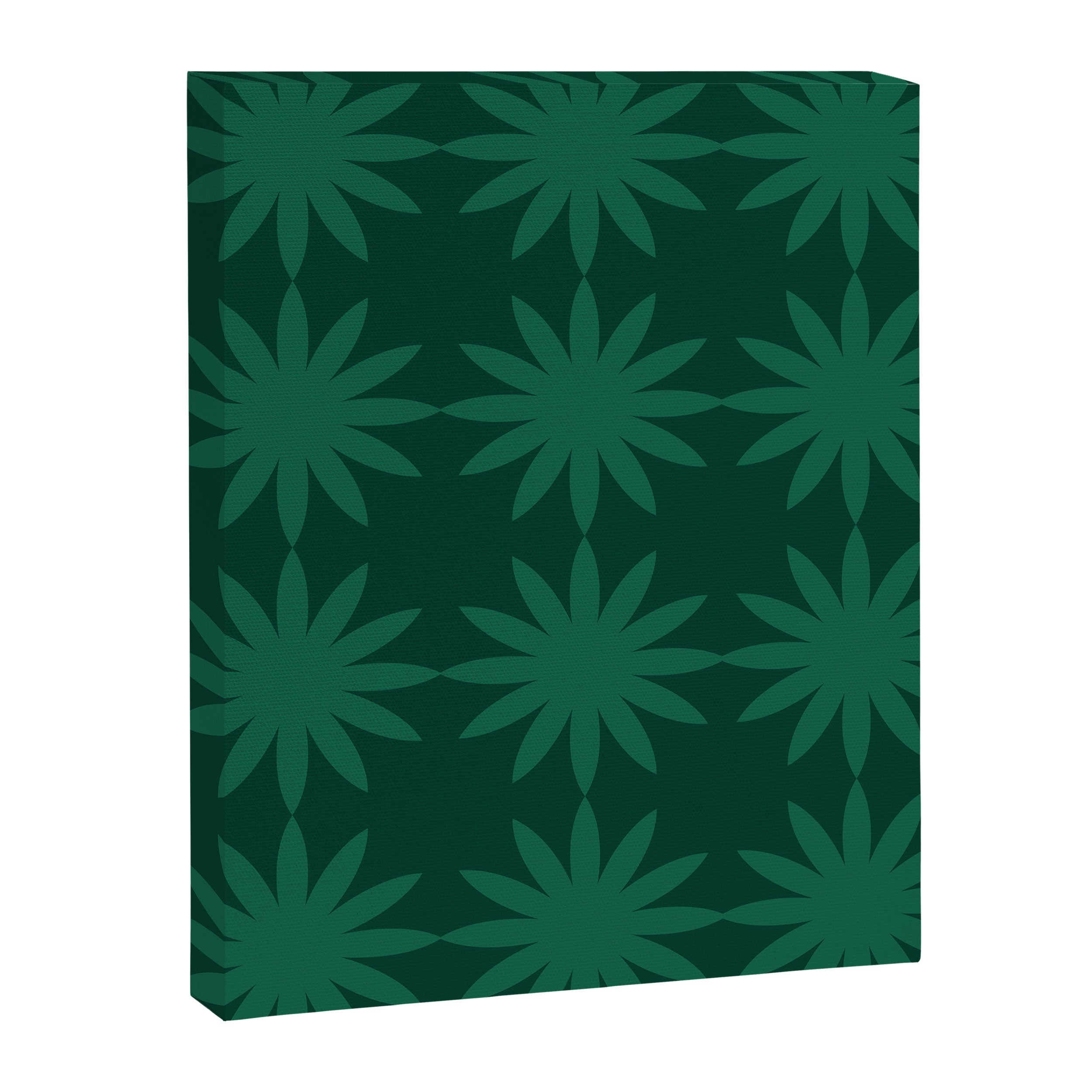 Emerald star flower Canvas Print Gallery Image 6