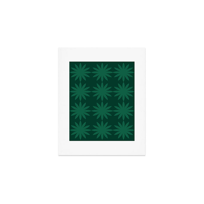 Emerald star flower Art Print Gallery Image 1