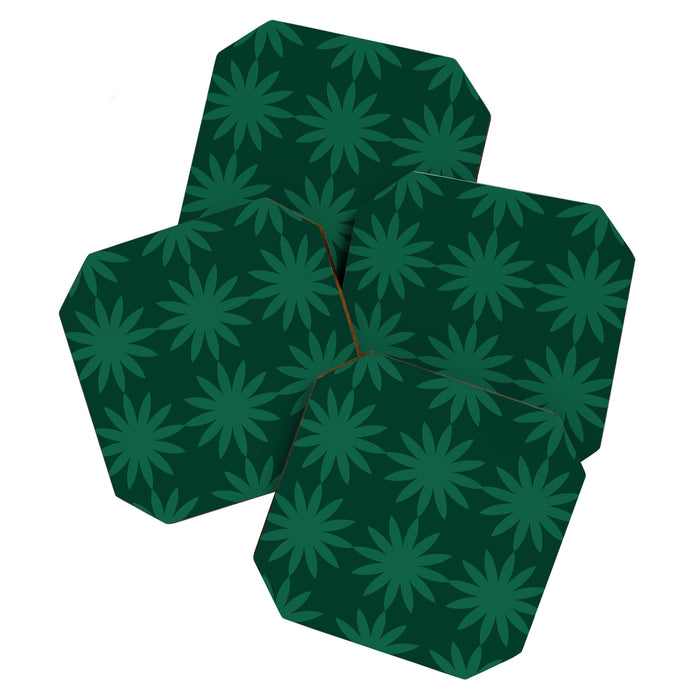 Emerald star flower Coaster Gallery Image 1