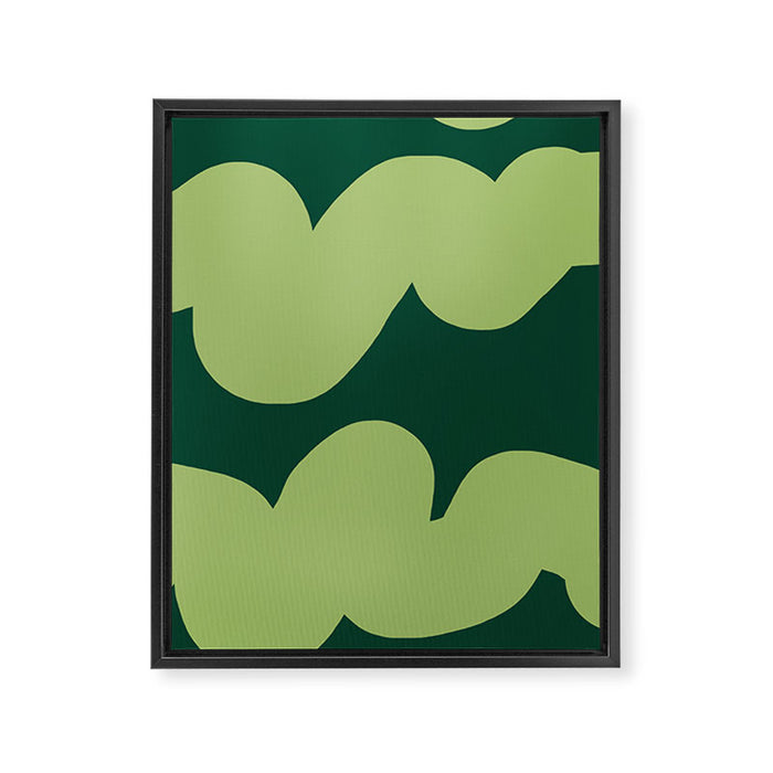 goofy green Framed Canvas Print Gallery Image 1