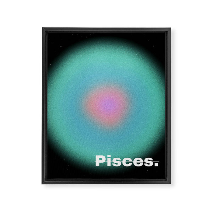 Pisces Framed Canvas Print Gallery Image 1