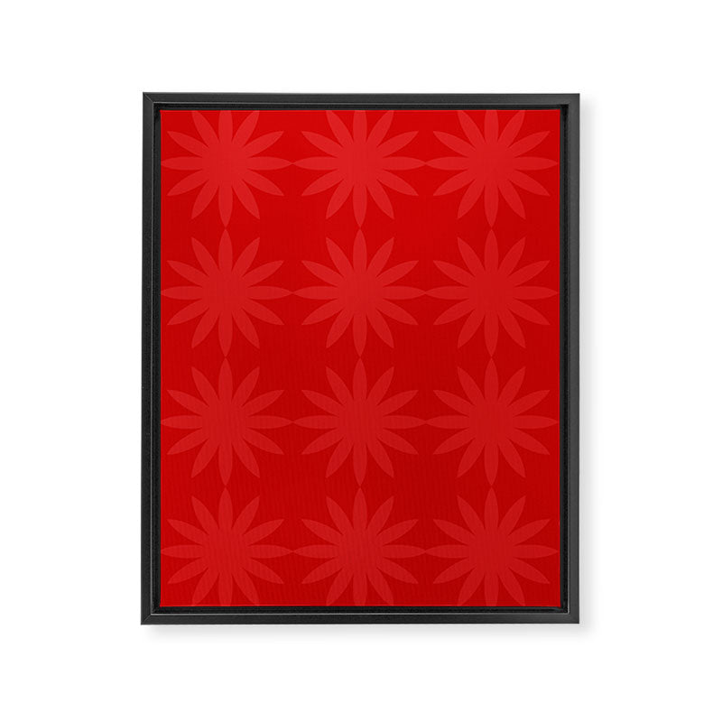 Red Star flower 2 Framed Canvas Print Gallery Image 6