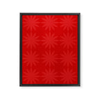Red Star flower 2 Framed Canvas Print Gallery Image 6