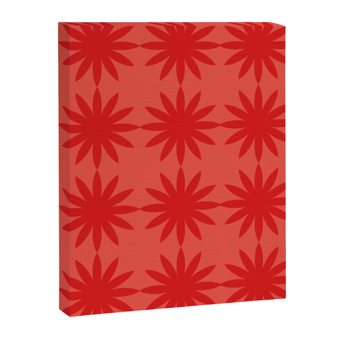 Red star flower Canvas Print Gallery Image 1
