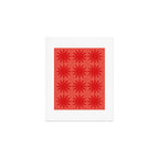 Red star flower Art Print Gallery Image 1