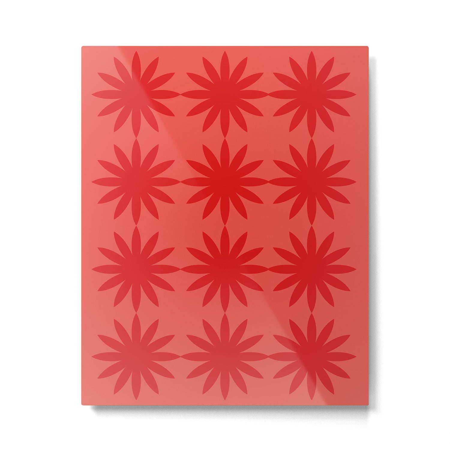 Red star flower Metal Print Gallery Image 4