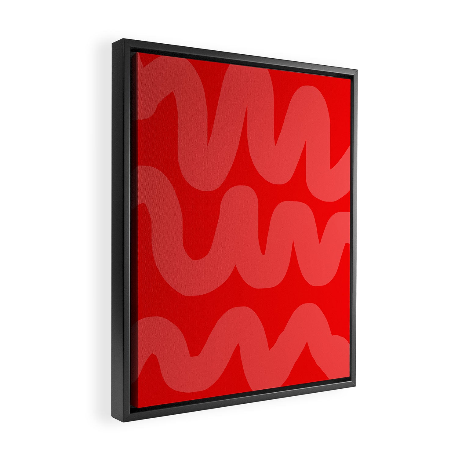 rowdy red Framed Canvas Print Gallery Image 2