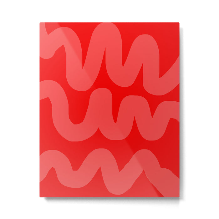 rowdy red Metal Print Gallery Image 1