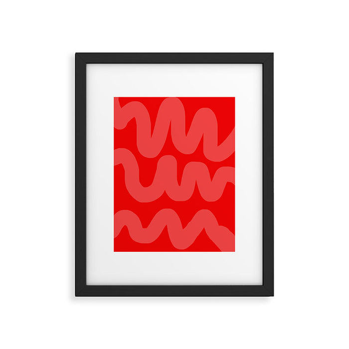 rowdy red Framed Art Print Gallery Image 1
