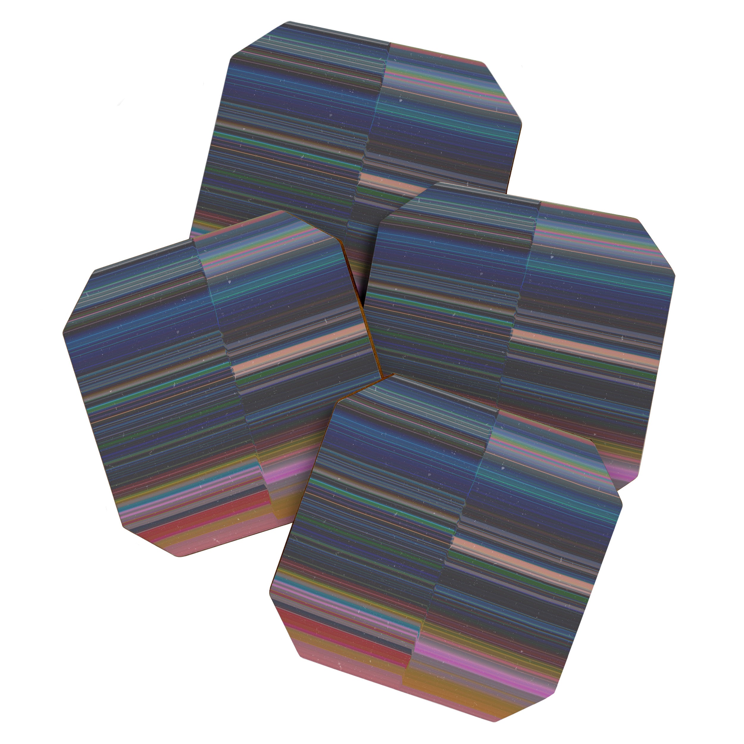 scanner stripes Coaster Gallery Image 1