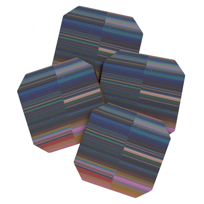 scanner stripes Coaster Gallery Image 1