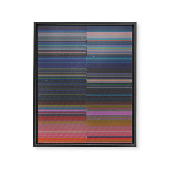 scanner stripes Framed Canvas Print Gallery Image 1