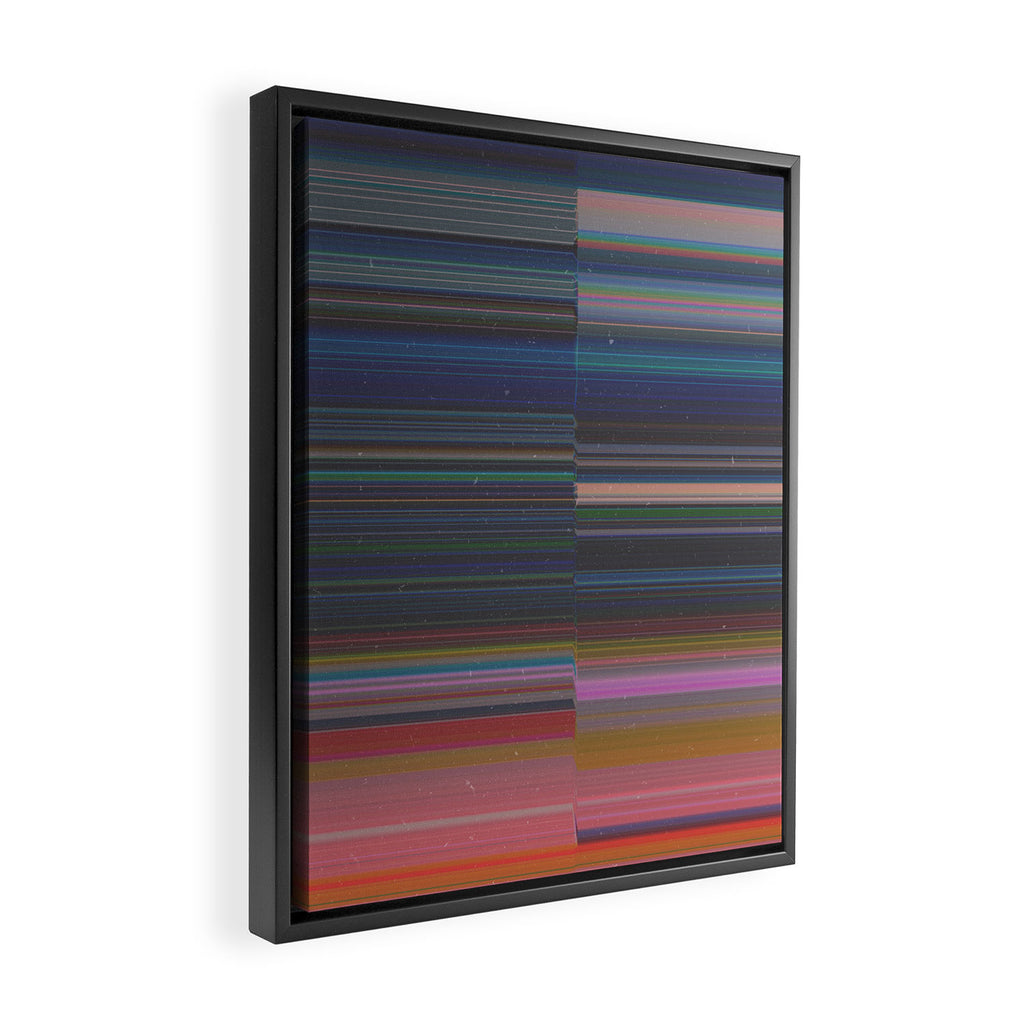 scanner stripes Framed Canvas Print Gallery Image 2