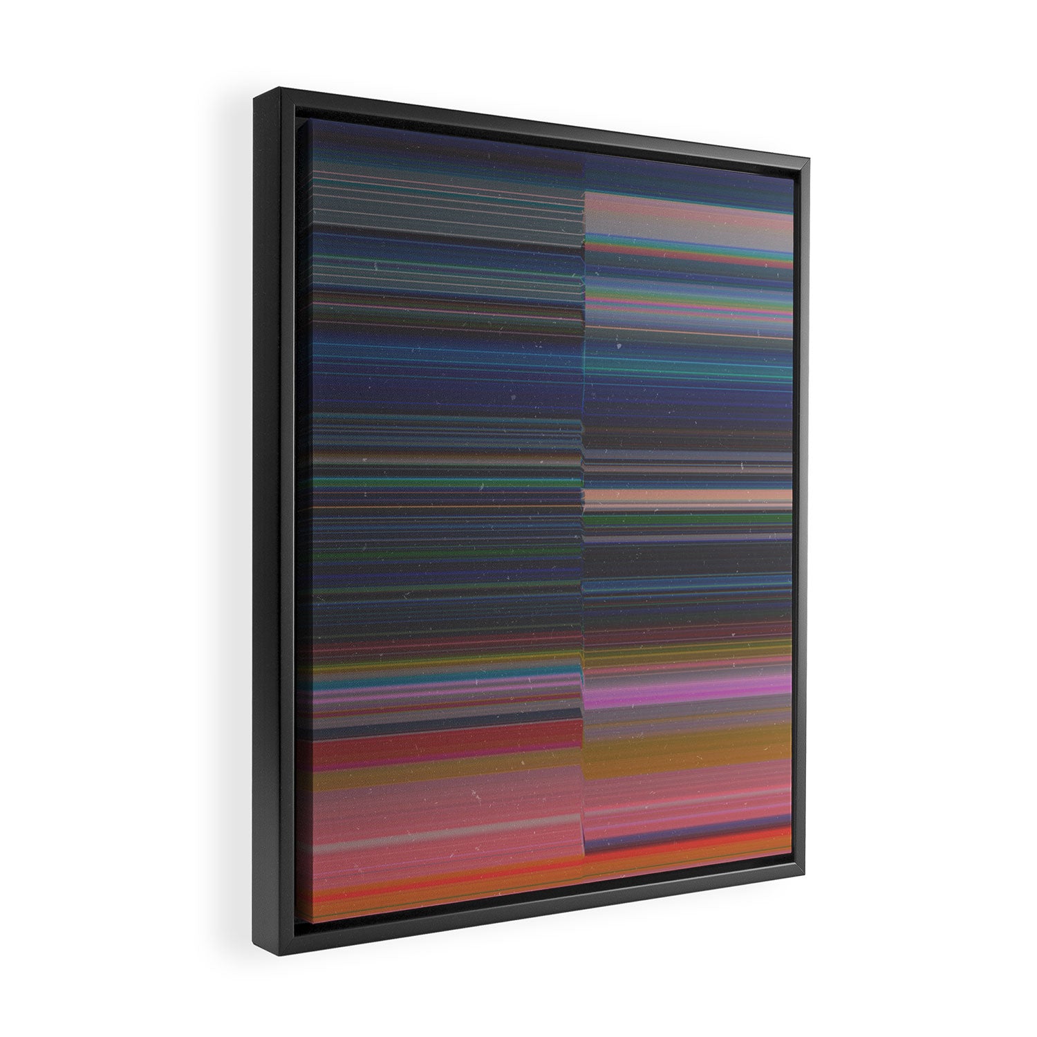 scanner stripes Framed Canvas Print Gallery Image 2