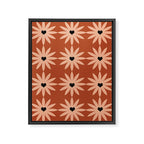 Terracotta star heart flower Framed Canvas Print Gallery Image 6
