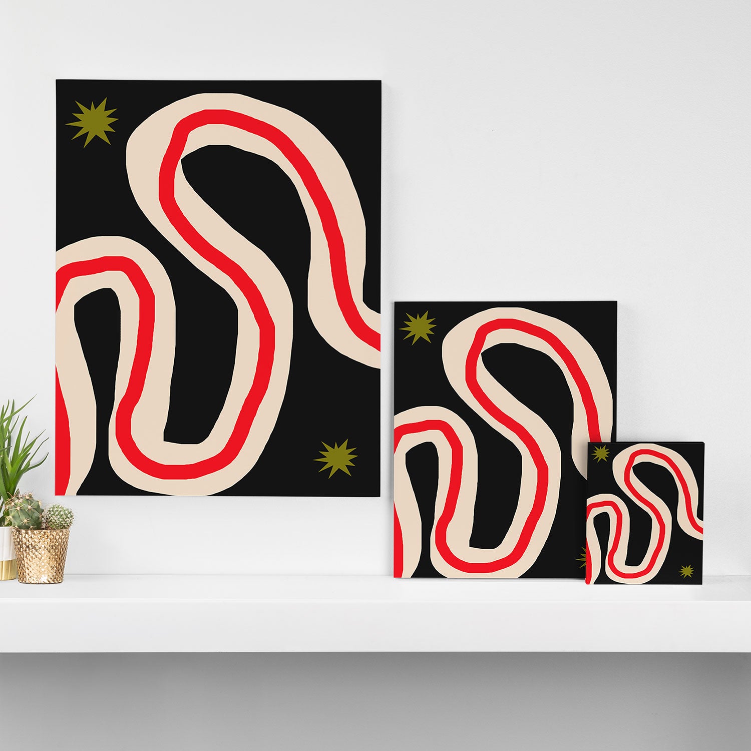 the Red string Canvas Print Gallery Image 3