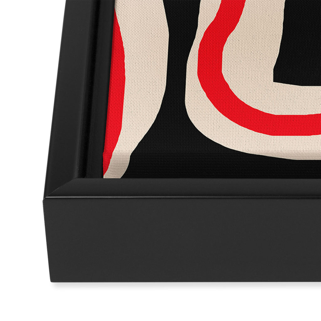 the Red string Framed Canvas Print Gallery Image 3