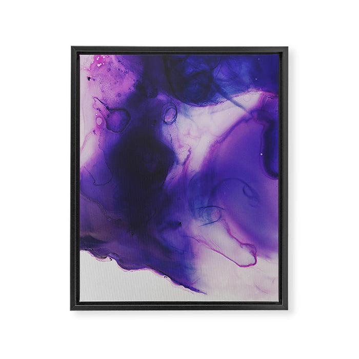 Violet Aura Framed Canvas Print Gallery Image 1