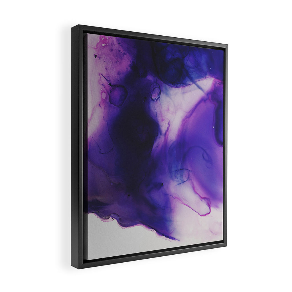 Violet Aura Framed Canvas Print Gallery Image 2