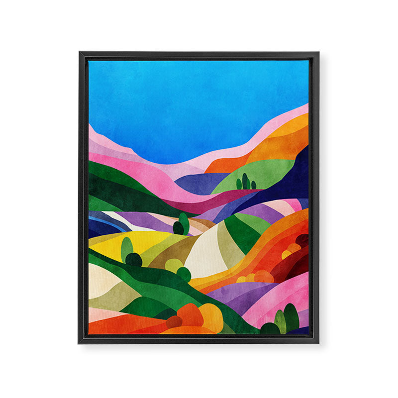 Blooming fields Framed Canvas Print Gallery Image 6