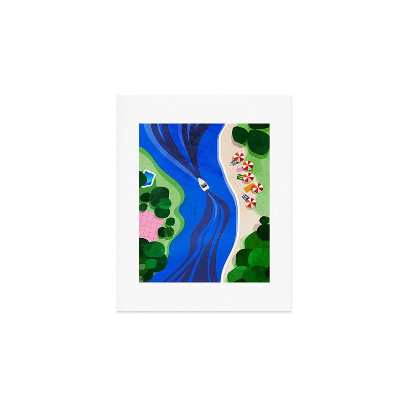 Cruising on a summer day Art Print Gallery Image 1