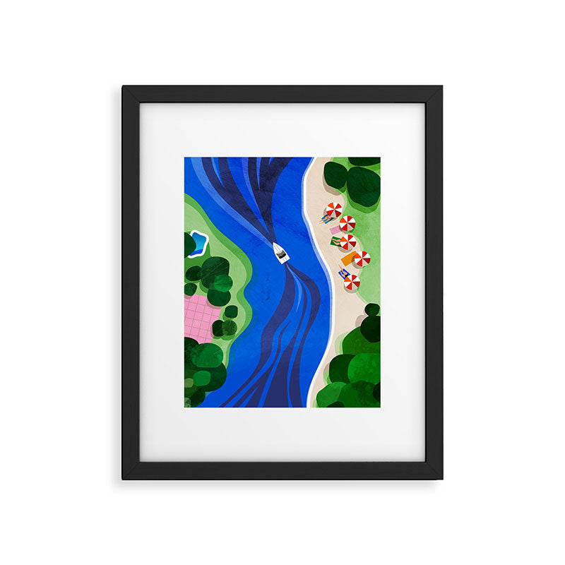Cruising on a summer day Framed Art Print Gallery Image 5