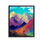 Hiking Framed Canvas Print Gallery Image 6