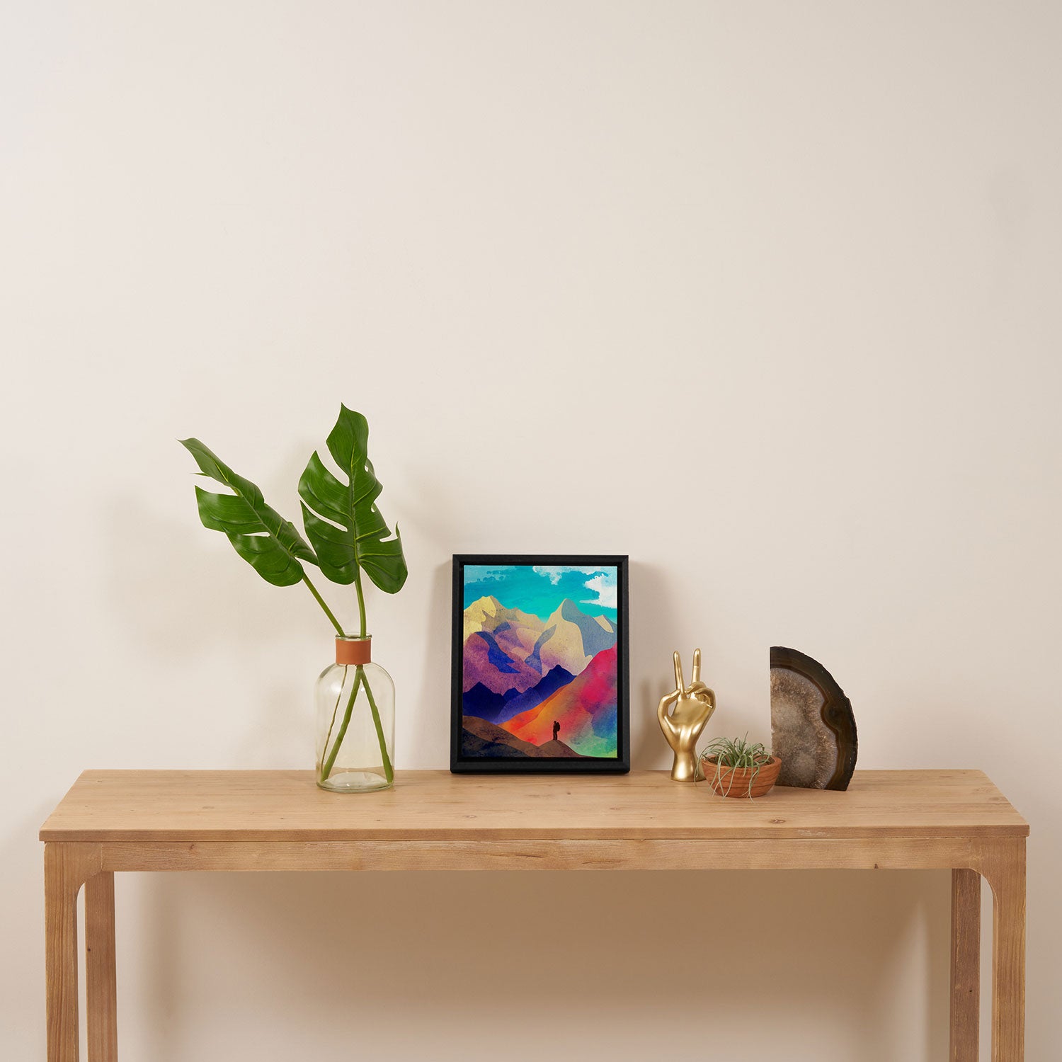 Hiking Framed Canvas Print Gallery Image 4
