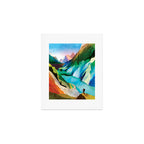 Hiking girl Art Print Gallery Image 1
