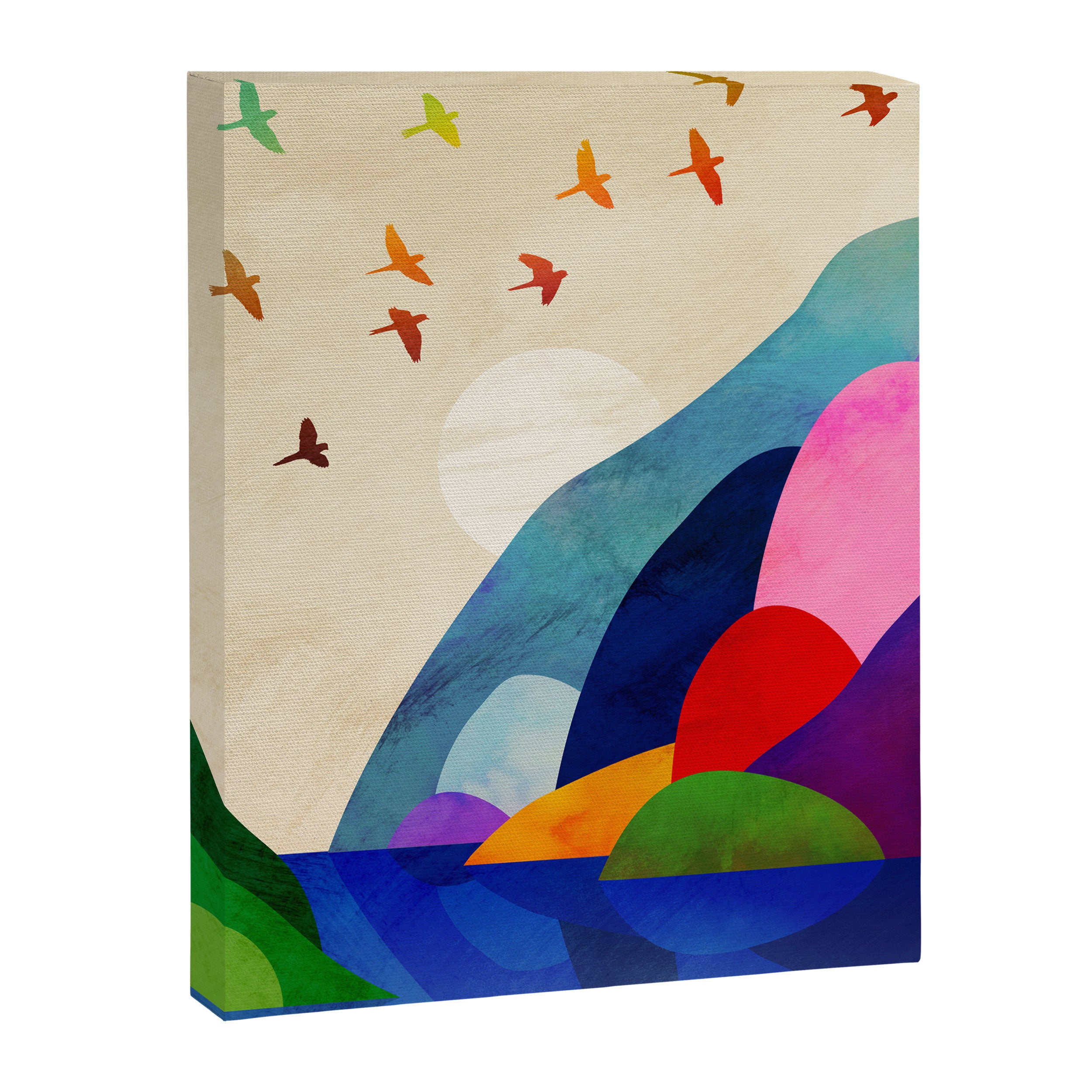 Migrating flock Canvas Print Gallery Image 6