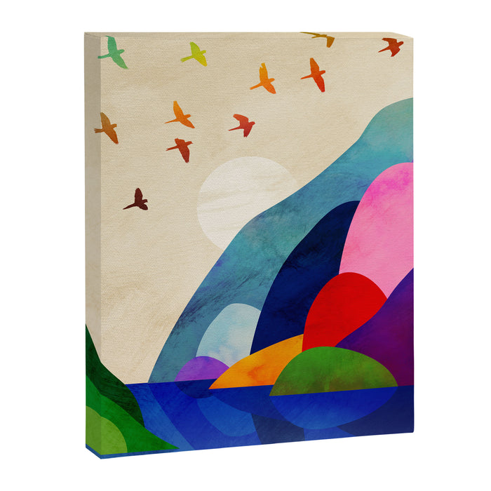 Migrating flock Canvas Print Gallery Image 1