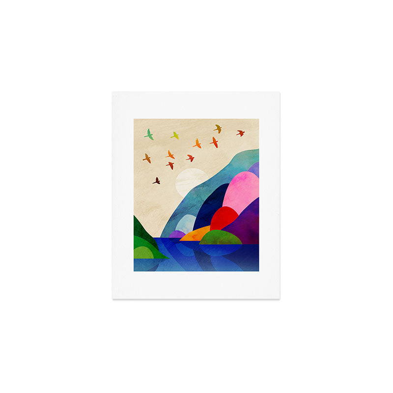 Migrating flock Art Print Gallery Image 1