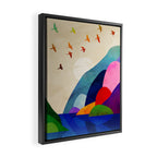 Migrating flock Framed Canvas Print Gallery Image 2