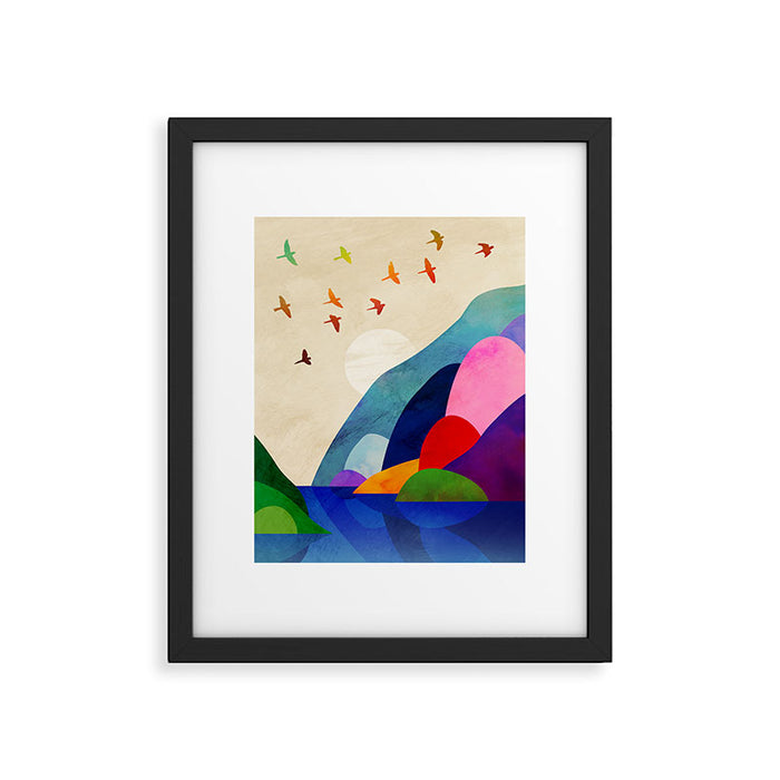 Migrating flock Framed Art Print Gallery Image 1