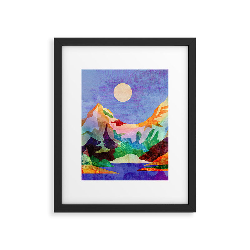 Mountain lake Framed Art Print Gallery Image 6