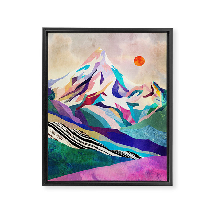 Mountain peak Framed Canvas Print Gallery Image 1