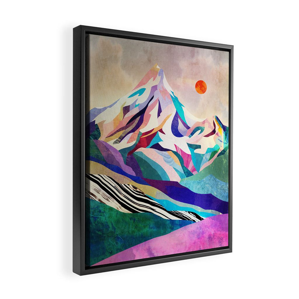 Mountain peak Framed Canvas Print Gallery Image 2