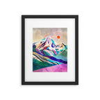 Mountain peak Framed Art Print Gallery Image 5