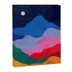 Night sky over mountains Canvas Print Gallery Image 6