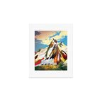 Pack of wolves high in the mountains Art Print Gallery Image 1