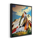 Pack of wolves high in the mountains Framed Canvas Print Gallery Image 2