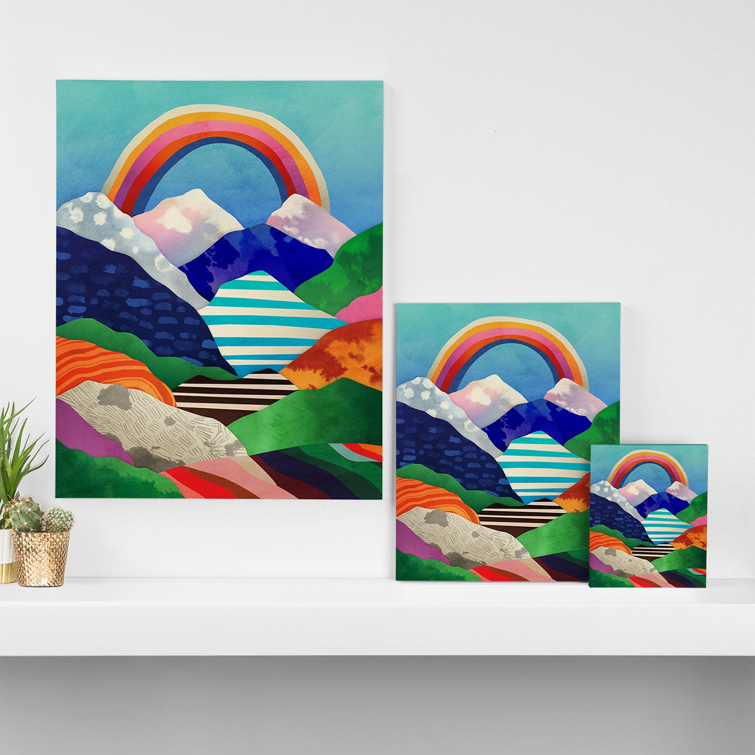 Rainbow in April Canvas Print Gallery Image 3