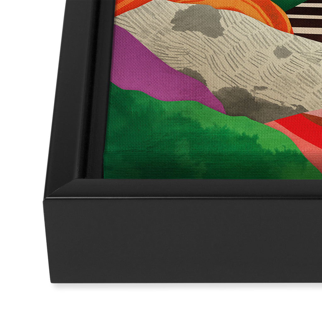 Rainbow in April Framed Canvas Print Gallery Image 3