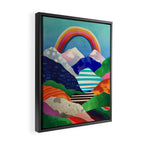 Rainbow in April Framed Canvas Print Gallery Image 2
