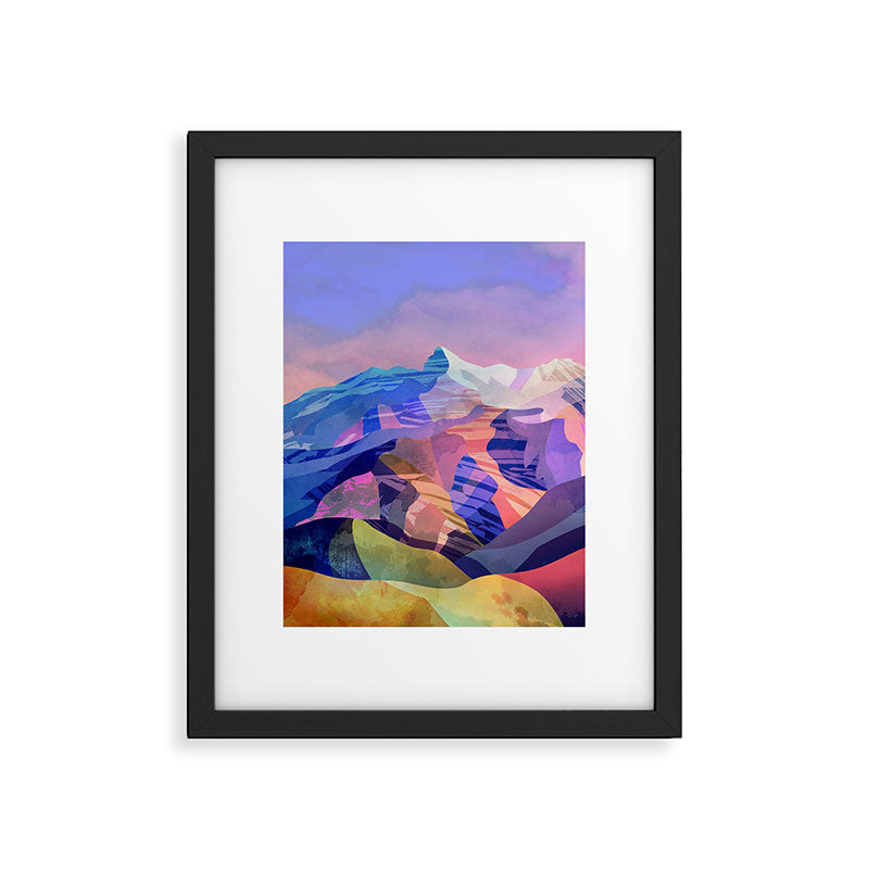 Snow peak Framed Art Print Gallery Image 5