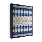 Abstract Shibori Boats in a Marina Framed Canvas Print Gallery Image 2