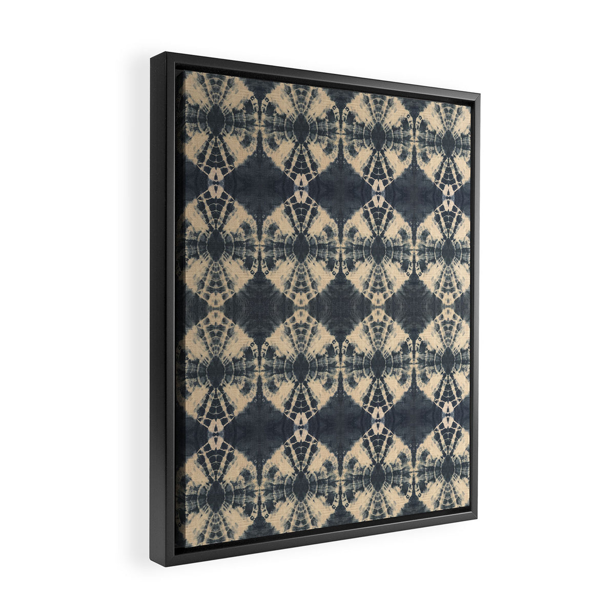 Circle Shibori Framed Canvas Print Gallery Image 2